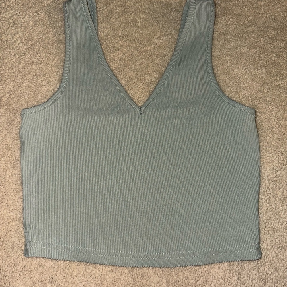 Women's Ribbed‎ V-Neck Tank Top